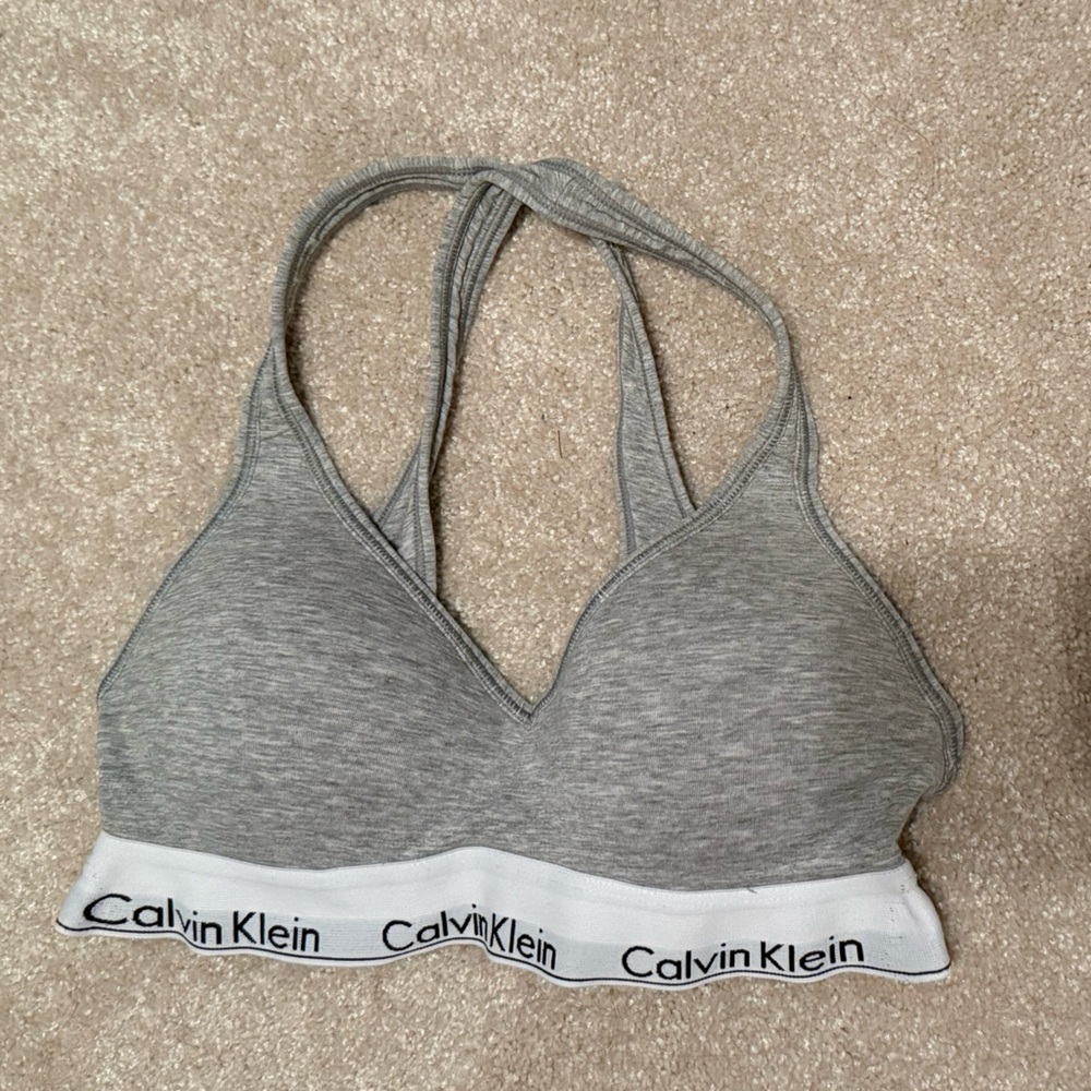 Calvin Klein Light Gray Bralette